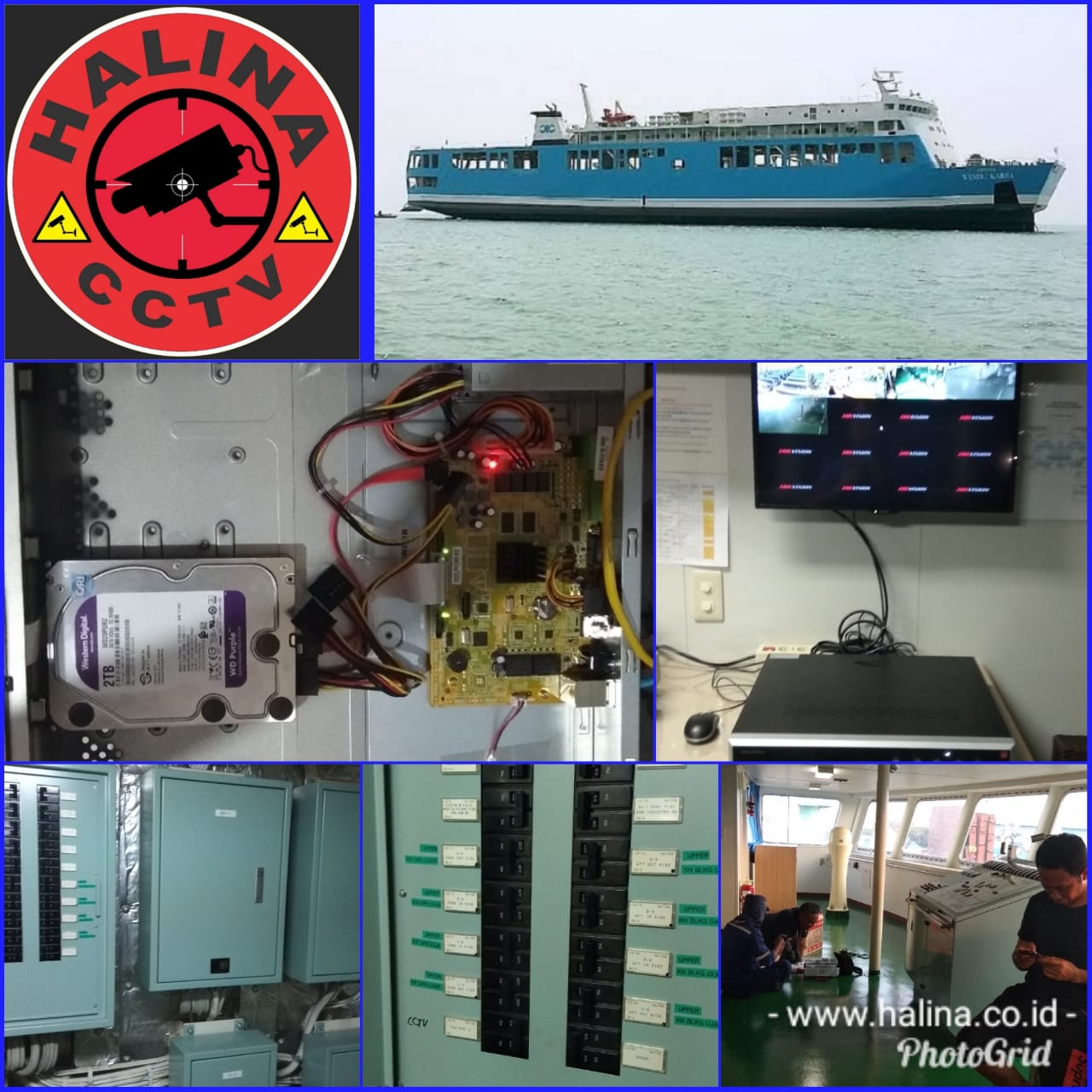PEMASANGAN CCTV DI KAPAL ( KMP Adinda Windu Karsa )  